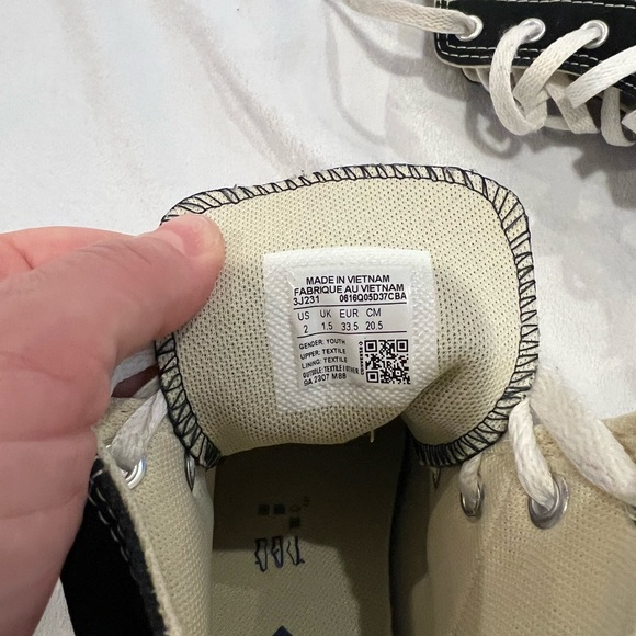 Girls’ Converse Chuck Taylor All Star Canvas High Top Shoes - Picture 11 of 11